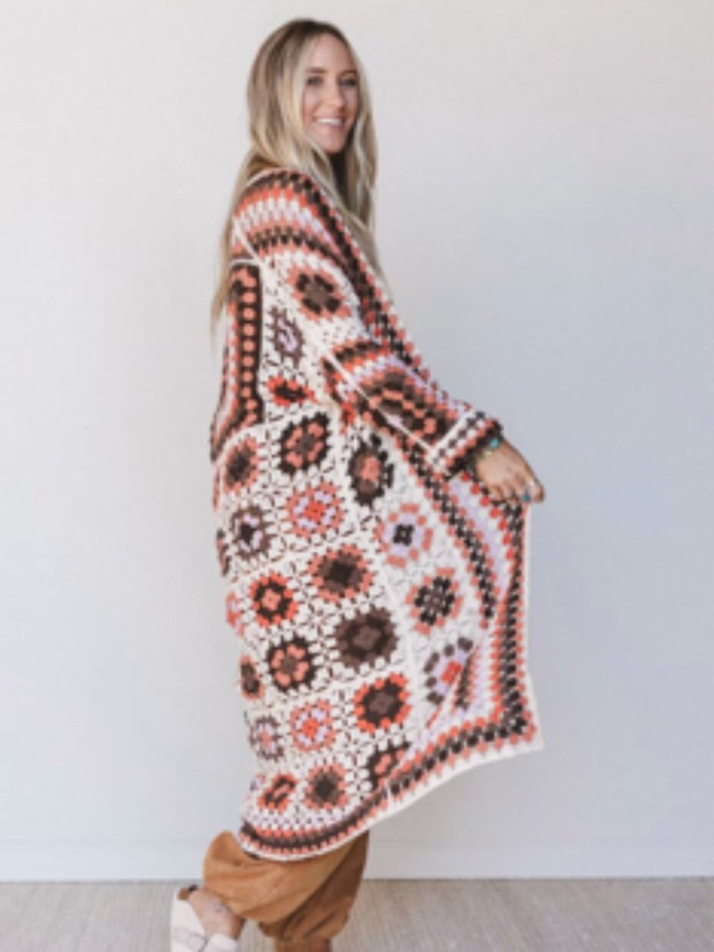NWT Brown Multi Soulful Wanderer Duster - Picture 4 of 13